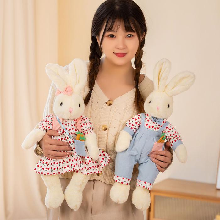 ぬいぐるみ うさぎ 服ワンピース コスチューム リボン かわいい 人気