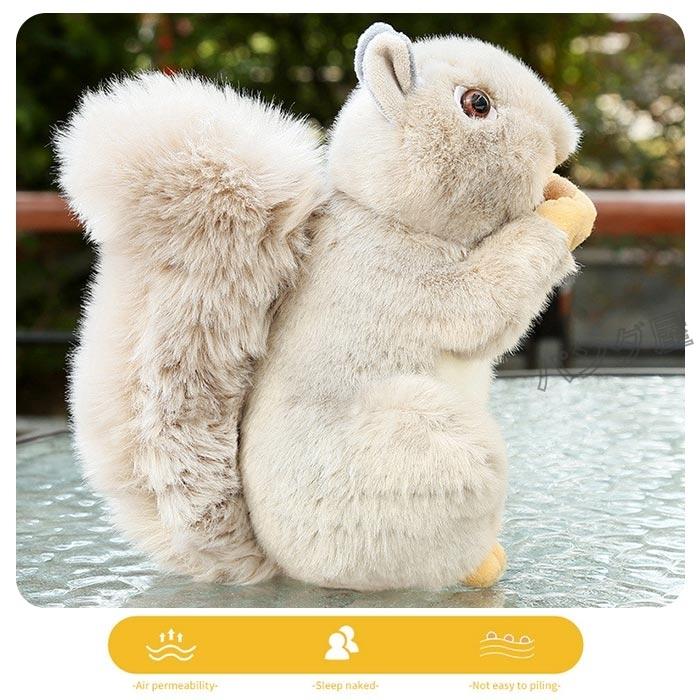 リスぬいぐるみ 動物 アニマル リアル おもちゃ子供 誕生日 クリスマス