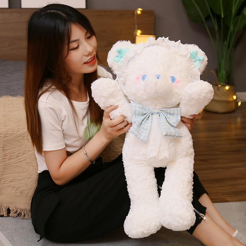 ☆売り切れました。クマちゃん、うさぎちゃん 長タオル3枚セット☆ 兎 ぬいぐるみ 赤ちゃん 抱き枕 ウサギぬいぐるみ うさぎ 40cm