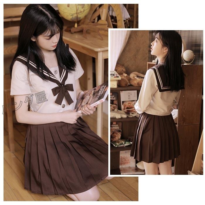 セーラー服 女子制服 学生服 学生 制服 コスチューム 3点セット 刺繍