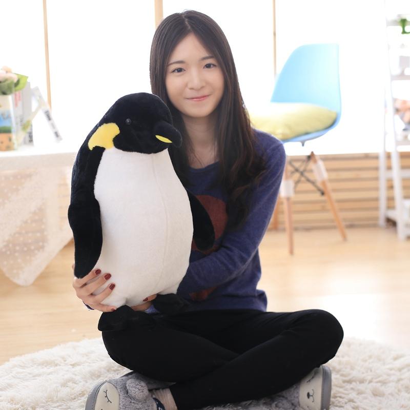 ペンギンリアルぬいぐるみ可愛い 抱き枕 クッションおもちゃふわふわ