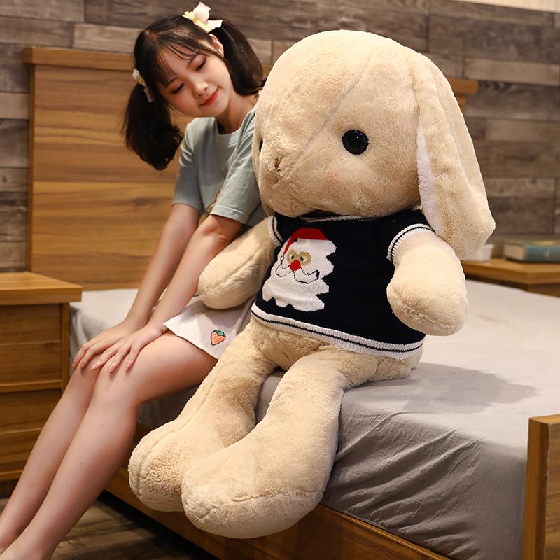 ぬいぐるみ 兎 大耳可愛いウサギフワフワうさぎ 縫いぐるみ クリスマス プレゼント105cm｜pandahome