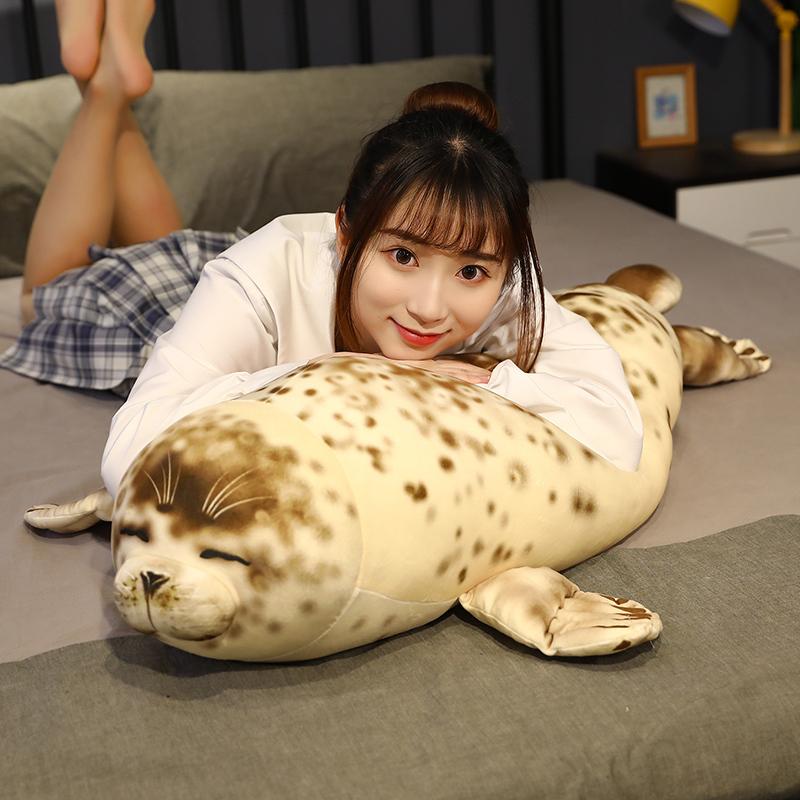 ぬいぐるみ アザラシ抱き枕昼寝枕萌え萌えおもちゃ かわいい分厚い