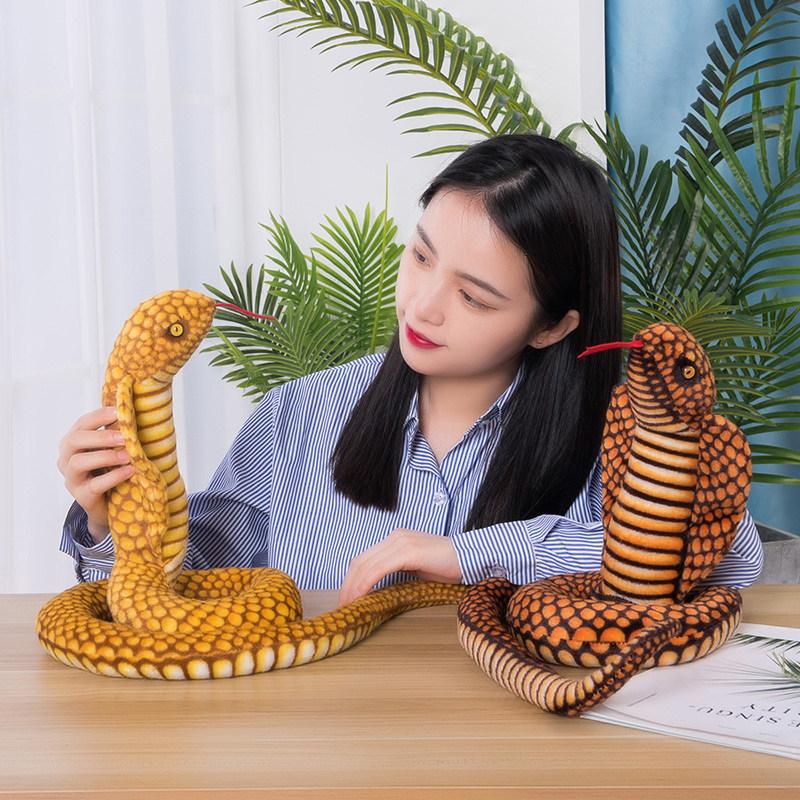 ネロ・コブラ様　リクエスト品　ぬいぐるみ　1点 リアルキングコブラ ぬいぐるみ 猛獣シリーズ 手触りふわふわ 動物