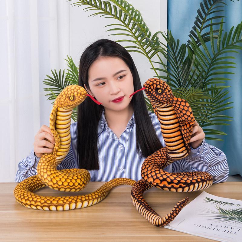 リアルキングコブラ ぬいぐるみ 猛獣シリーズ 手触りふわふわ 動物