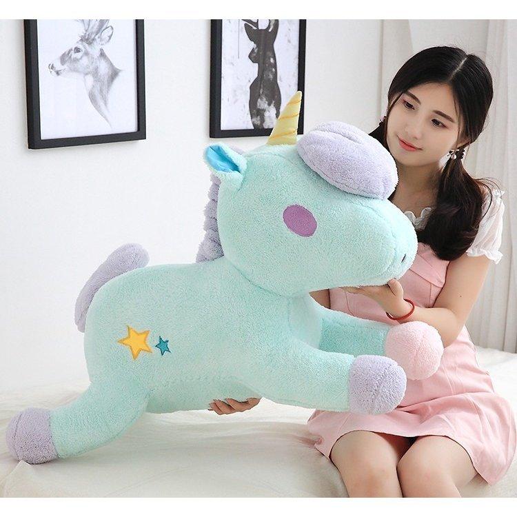 ユニコーン ぬいぐるみ 誕生日プレゼントギフト 選べる2色 ピンク