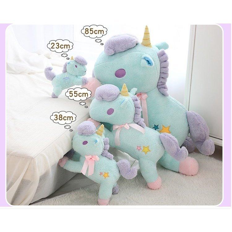 ユニコーン ぬいぐるみ 誕生日プレゼントギフト 選べる2色 ピンク