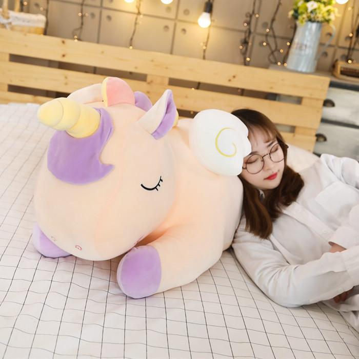 ぬいぐるみユニコーン抱き枕 動物 クッション おもちゃ 子供 玩具