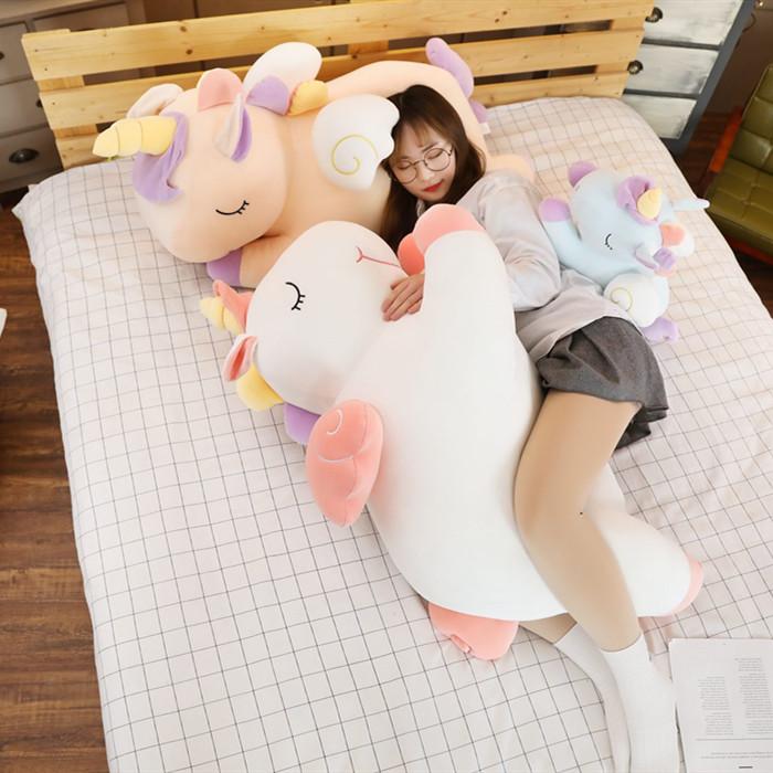 ぬいぐるみユニコーン抱き枕 動物 クッション おもちゃ 子供 玩具