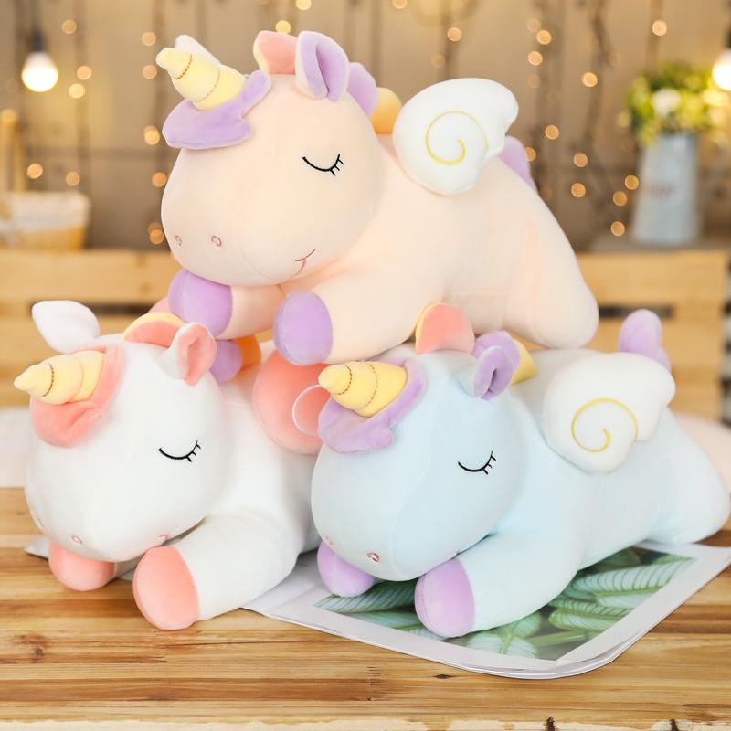 ぬいぐるみユニコーン抱き枕 動物 クッション おもちゃ 子供 玩具
