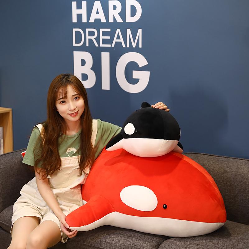 ぬいぐるみ シャチ 抱き枕 鯨 だき枕 腰枕 クッション 寝 おもちゃ