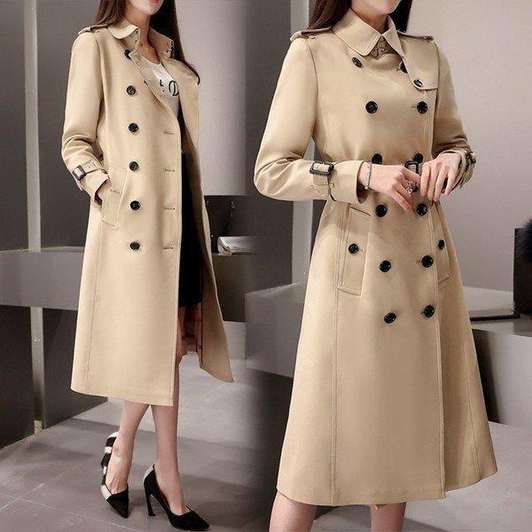 通販でクリスマス 春 トレンチコート レディース スプリングコート ライトアウター 春 トレンチコート レディース スプリングコート ライトアウター 高品質 17秋冬新作 春アウター フォーマル 大きいサイズ ミディアム ロング丈 コート アウター Dagl Tg