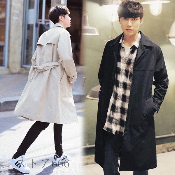オンラインショップ ジャケット コート アウター ロング丈トレンチコート メンズ スプリングコート トレンチコート ロング丈トレンチコー メンズ スプリングコート トレンチコート かっこいい 新作 春秋 カジュアル コート アウター Affaires Sociales Gouv Cg