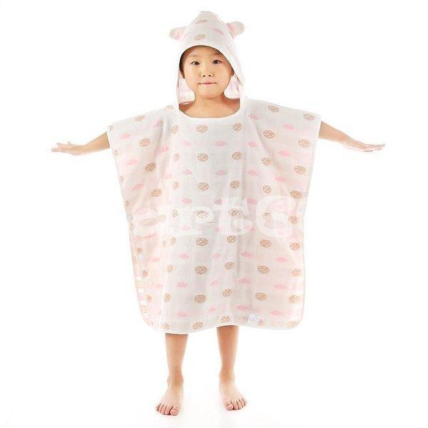 ポンチョ風バスローブ フード付き 耳付きフード 子供用 男女兼用 バスタオル 海水浴 プール