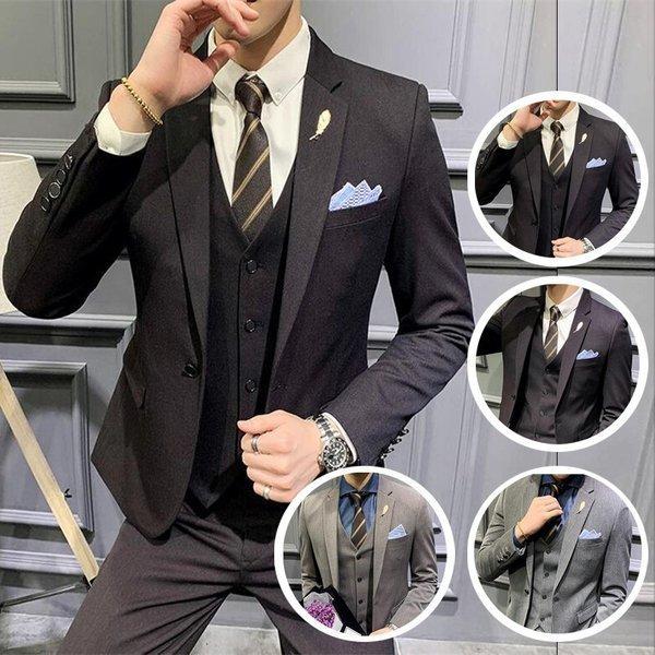 21新発 結婚式 紳士 セットアップ スーツ メンズ ドレス 冠婚葬祭 祝い 結婚式 紳士 セットアップ スーツ メンズ 祝い 春秋 出勤 出張 あり 大きいサイズ スリーピース ドレスコートフォーマル 冠婚葬祭 ビジネススーツ