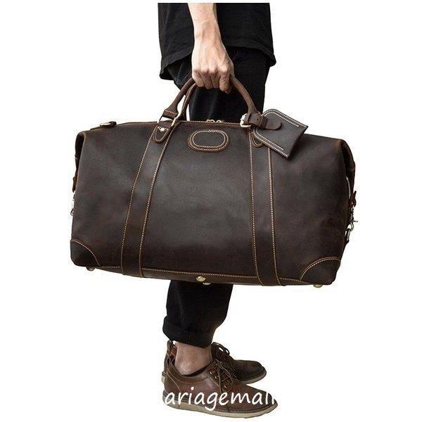 売れ筋正規品 トラベルバッグ 2泊 本革 メンズ 容量拡張可 超厚ボストンバッグ 底鋲9枚 手提げバッグ トラベルバング ブラウン 2泊3日 旅行 出張 送料込み 直送 Www Superavila Com
