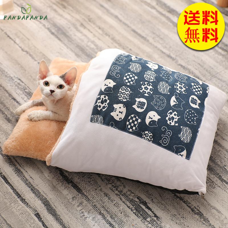 猫 ベッド ペットベッド 猫用 クッション 寝袋 キャットハウス 可愛い 大きい ペットハウス 猫犬グッズ ペット布団 あったか 筒型 布団 ソフト ふわふわ 年末のプロモーション特価