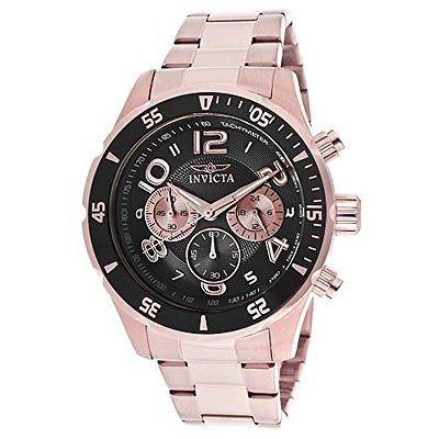 超美品 RG 18k ブラック クロノグラフ Diver Pro 12914 メンズ Invicta 腕時計 インヴィクタ IP 腕時計 スチール ステンレス 腕時計 超美品 RG 18k ブラック クロノグラフ Diver Pro 12914 メンズ Invicta 腕時計 インヴィクタ IP 腕時計 スチール ステンレス 腕時計