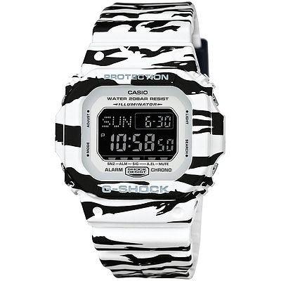 即納 最大半額 腕時計 ジーショック Casio G Shock ブラック ホワイト シリーズ タイガー ストライプs メンズ 腕時計 45x52ミリ Dwd5600bw 7 安い Motorisac Com