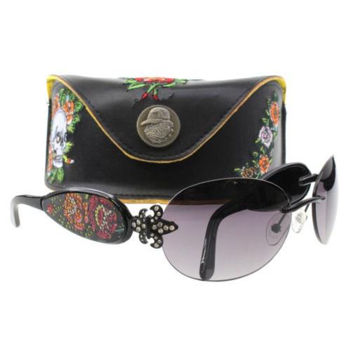 最終値下げ サングラス エドハーディー Ed Hardy Sunglasses EHS 014 Black BLACK, 信州お茶の散歩道 田畑茶舗 12b6ed71