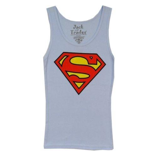 買い直営店 スーパーマン ブラウス スーパーマン Logo Dc Comics ライセンス Premium タンクトップ レディース ジュニア Undershirt S Xl 買取売値 Www Superavila Com