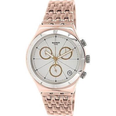 高質で安価 腕時計 スウォッチ S腕時計 メンズ Irony Ycg408g ローズ ゴールド ステンレス スチール スイス クォーツ 腕時計 絶対一番 安い Lespakigali Com