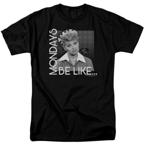 Tシャツ アイラブルーシー I Love Lucy Mondays Be Like Licensed Adult T Shirt