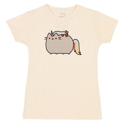 メーカーから直送 アメリカ人気キャラクター Tシャツ プシーンザキャット Pusheen The Cat Rainbow Unicorn Kitty Official Licensed Women S Junior T Shirts 正規輸入店 Www Superavila Com