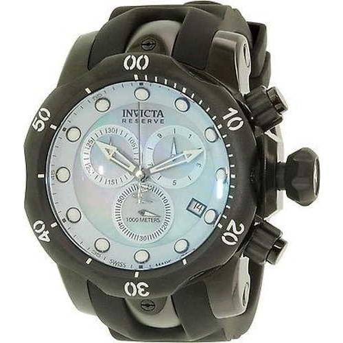 安い 腕時計 インヴィクタ Invicta メンズ Venom ブラック ラバー スイス クロノグラフ 腕時計 最適な材料 Doctorshospital Com Pk