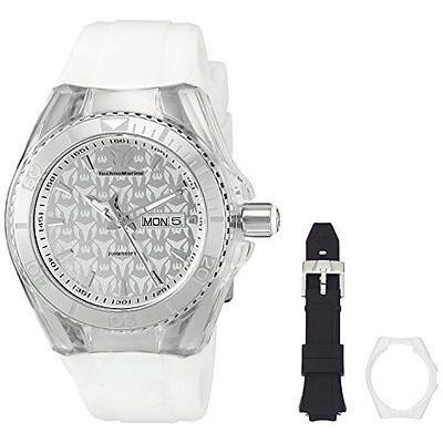 当店在庫してます！ 腕時計 テクノマリーン Technomarine 腕時計 ホワイト クォーツ ディスプレイ アナログ Monogram Cruise TM-115060 メンズ 腕時計