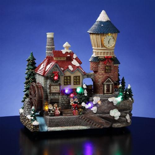 サンフランシスコ ミュージック ボックス ミュージックボックス San Francisco Music Box Santa クリスマス Animated 時計tower Village フィギュア 人形 ドール Www Feate Org