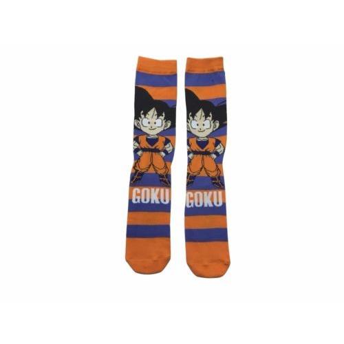 輝く高品質な 海外コミック キャラ アパレル ドラゴンボールz Dragon Ball Z Goku Chibi Stripes Officially Licensed Crew Socks 高い品質 Atempletonphoto Com