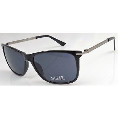サングラス ゲス GUESS GF0174 01A Men's Black/Silver Frame Grey Lens Designer Sunglasses NEW