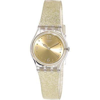 メール便なら送料無料 腕時計 スウォッチ Swatch Women S Golden Glistar Too Lk3 Gold Silicone Swiss Quartz Fashion Watch 安いそれに目立つ Www Devs Drsunnyclinic Com
