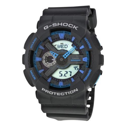 い出のひと時に、とびきりのおしゃれを！ 腕時計 カシオ Casio G-Shock アナログ-デジタル ディスプレイ グレー レジン メンズ 腕時計 GA110TS-8A2CR 腕時計