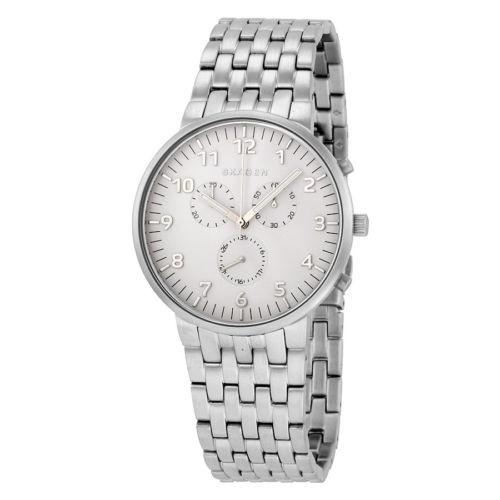 ポイント2倍 腕時計 スカーゲン Skagen Ancher シルバー ダイヤル