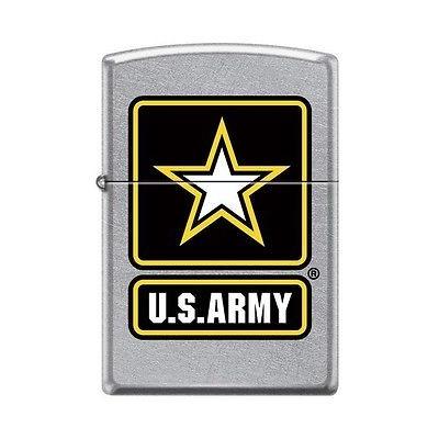 誕生日プレゼント ライター ジッポー Lighter Finish Chrome Street Logo Army States United 7221 Zippo オイルライター