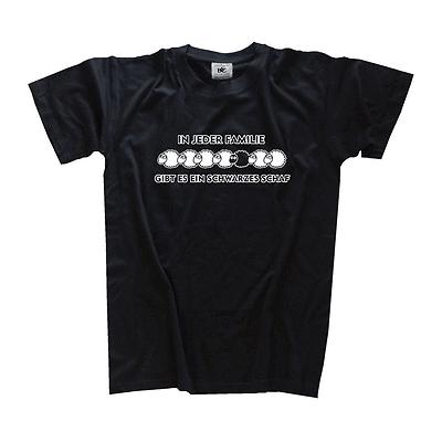 ブランドのギフト Tシャツ B&C S-XXXL T-Shirt Patter Funshirt Sheep Black One ES Are Family Any 半袖