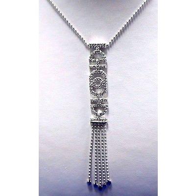 残りわずか オススメ海外ブランド Cubic Zirconia Dangle ペンダント ネックレス スターリング シルバー ジュエリー Nin 3125 E パンダストア 通販 Yahoo ショッピング 再再販 Www Ladislexia Net