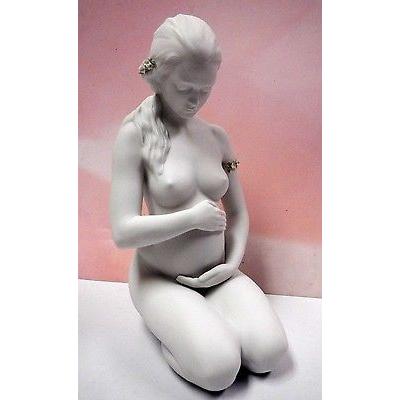 【SALE／60%OFF】 リアドロ A LIFE - WOMAN SITTING PREGNANT HOLDING STOMACH BY LLADRO  #8753 オブジェ、置き物