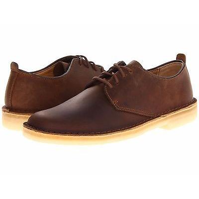 のオシャレな カジュアル クラークス メンズ シューズ Clarks Desert London レザー レースアップ シューズ 070 Beeswax New 希少 Skylanceronline Com