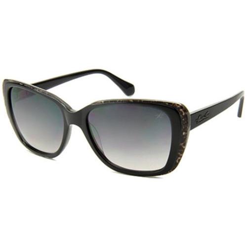 【誠実】 サングラス ケネスコール 05B KC7137 - Sunglasses Cat-Eye Print Grey/Snake Black Women's Cole Kenneth サングラス