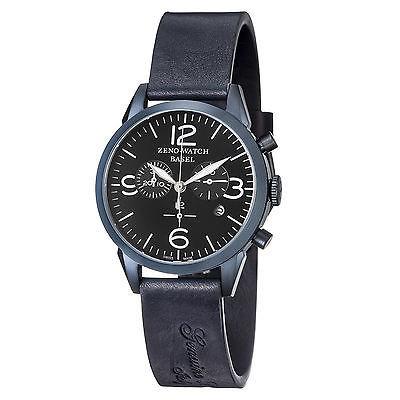 高級感 ゼノ 腕時計 Zeno 腕時計 クォーツ スイス クロノグラフ ブルー Line' 'ビンテージ 4773Q-BL-A1 メンズ 腕時計