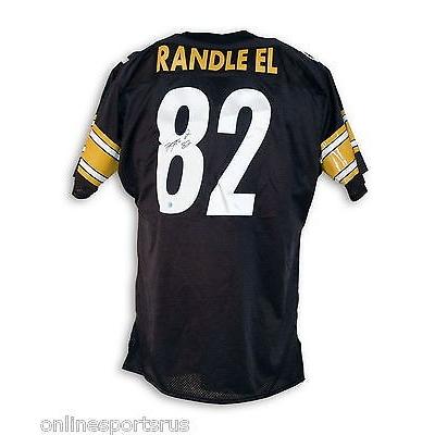 フットボール NFLアメリカン ウェア ユニフォーム アスレティック ニット Antwaan Autographed 入荷中 Jersey Steelers Pittsburgh 2022新作 Randle Throwback El