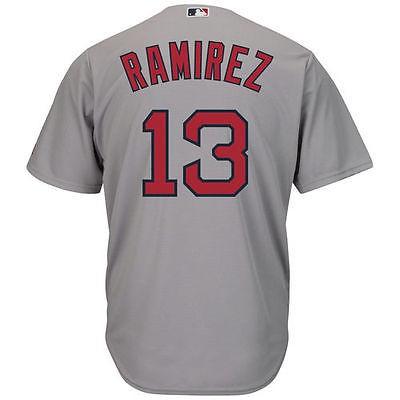 マジェスティック アメリカ USA メジャー リーグ 全米 野球 MLB Majestic Hanley Ramirez Boston レッド Sox グレー Cool Base Player ジャージ｜pandastore｜02