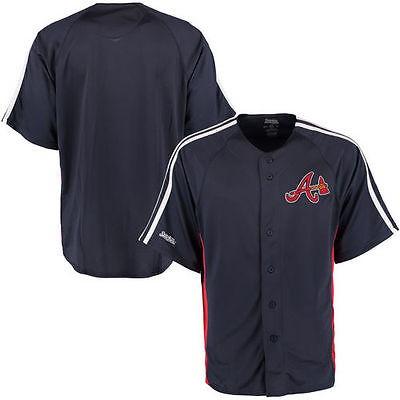 即納特典付き 海外バイヤーおすすめ アメリカ Usa メジャー リーグ 全米 野球 Mlb Stitches Atlanta Braves ネイビー Cut Off Man ファッション Full Button ジャージ E パンダストア 通販 Yahoo ショッピング 絶対一番安い Www Ladislexia Net