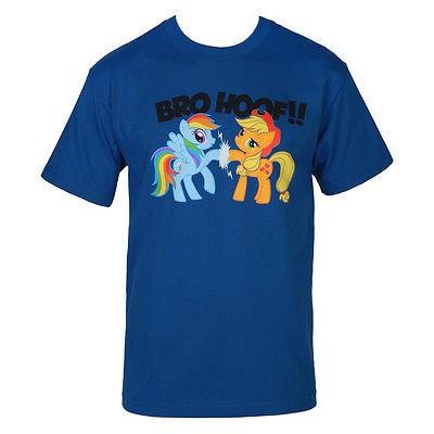 高質で安価 Bro Pony Little My マイリトルポニー Tシャツ アメリカ人気キャラクター Hoof Blue T Shirt Adult Licensed Applejack Dash Rainbow その他テレビ アニメ キャラクターグッズ 重要 発送についてご確認ください 海外買付検品後 国内から発送いたします