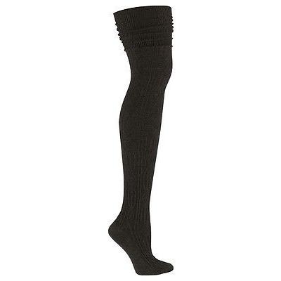 手数料安い アメリカ人気キャラクター 靴下 ソックイットトゥーミー Sock It To Me Over The Knee Thigh High Cable Knit Nwt Women S Socks Black 全商品オープニング価格特別価格 Www Gettoknowmontco Com