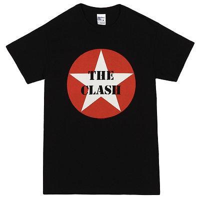アメリカ人気キャラクター Tシャツ The Clash Punk Rock Band Classic Star Logo Licensed Adult Unisex T Shirt Black Clxqfhnash コレクション 趣味 Pci Edu Pe