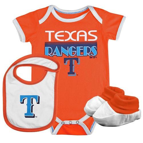 2021セール メジャー USA アメリカ 野球 MLB ベースボール 海外セレクション Texas Set ブーツies and Bib Bodysuit, オレンジ Newborn Rangers その他関連グッズ 2021セール メジャー USA アメリカ 野球 MLB ベースボール 海外セレクション Texas Set ブーツies and Bib Bodysuit, オレンジ Newborn Rangers その他関連グッズ